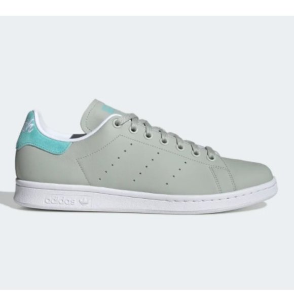 Adidas Stan Smith Men’s Shoes Ash Silver/Easy Mint/Cloud White Size US 10 ½ NWT - Picture 4 of 16